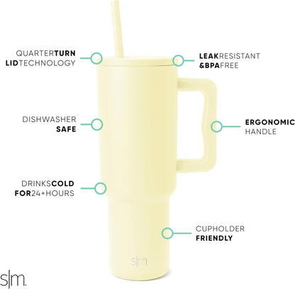 Tumbler with Handle and Straw | 30oz | Tie Dye - Colors B