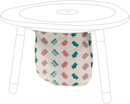 MuTable Cotton Bag, Crowns - Toy Storage Bag for Small to Medium-Sized Toys - Made of Soft Cotton - Lightweight, Easy to Carry