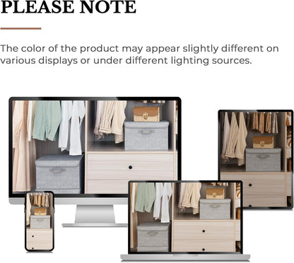 Memory Keepsake Storage Box, Fabric Storage Bins with Lids