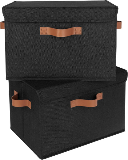 Memory Keepsake Storage Box, Fabric Storage Bins with Lids