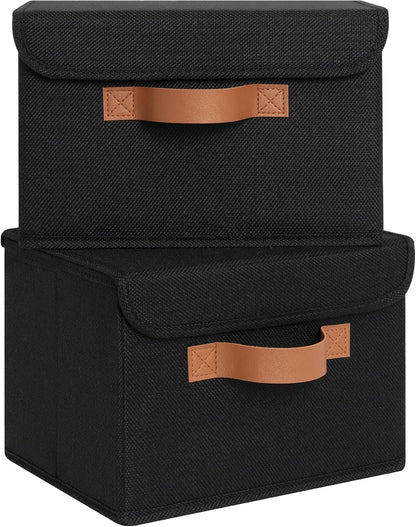 Memory Keepsake Storage Box, Fabric Storage Bins with Lids