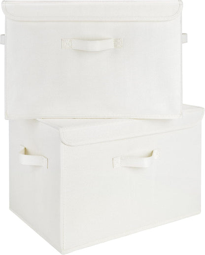 Memory Keepsake Storage Box, Fabric Storage Bins with Lids