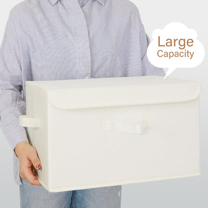 Memory Keepsake Storage Box, Fabric Storage Bins with Lids