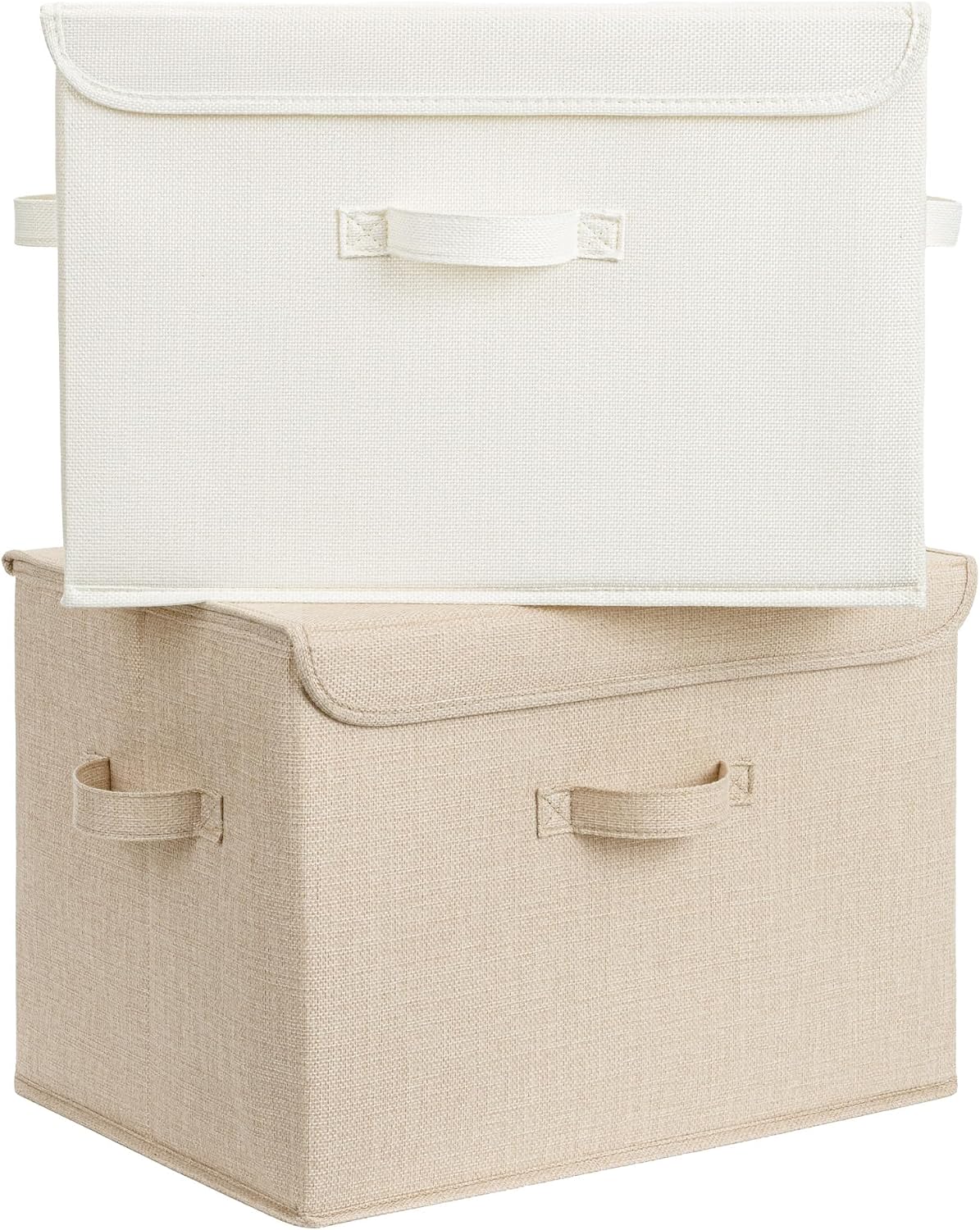 Memory Keepsake Storage Box, Fabric Storage Bins with Lids