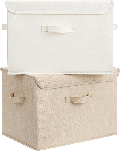 Memory Keepsake Storage Box, Fabric Storage Bins with Lids