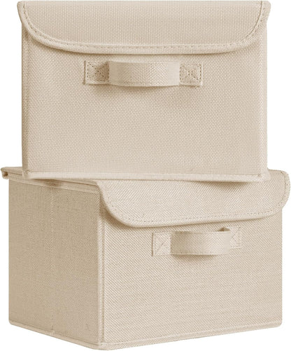 Memory Keepsake Storage Box, Fabric Storage Bins with Lids