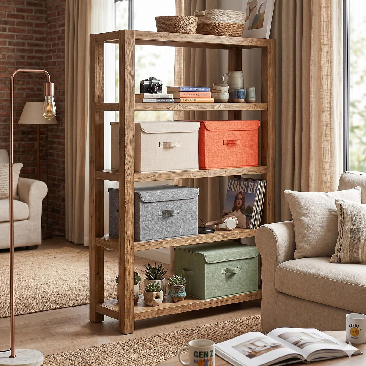 Memory Keepsake Storage Box, Fabric Storage Bins with Lids