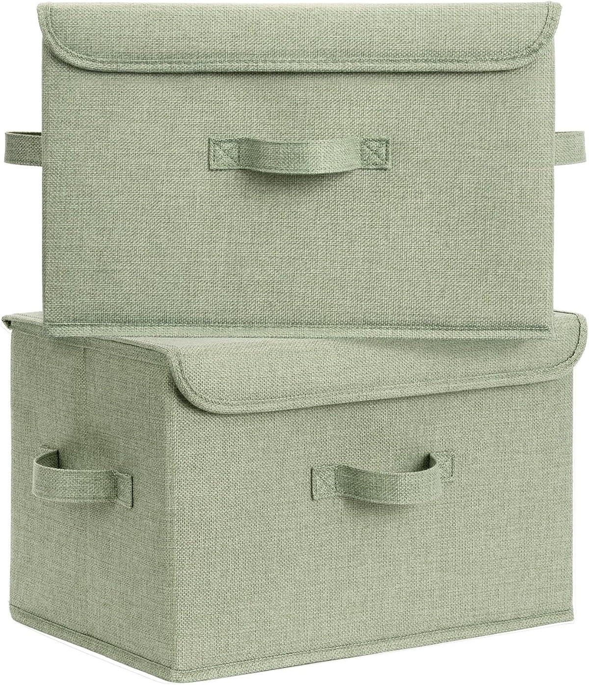 Memory Keepsake Storage Box, Fabric Storage Bins with Lids