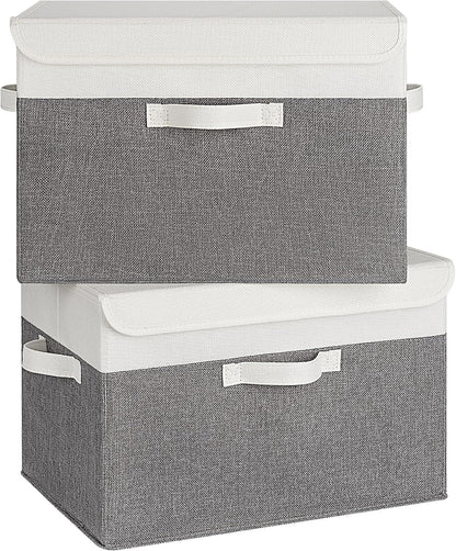 Memory Keepsake Storage Box, Fabric Storage Bins with Lids