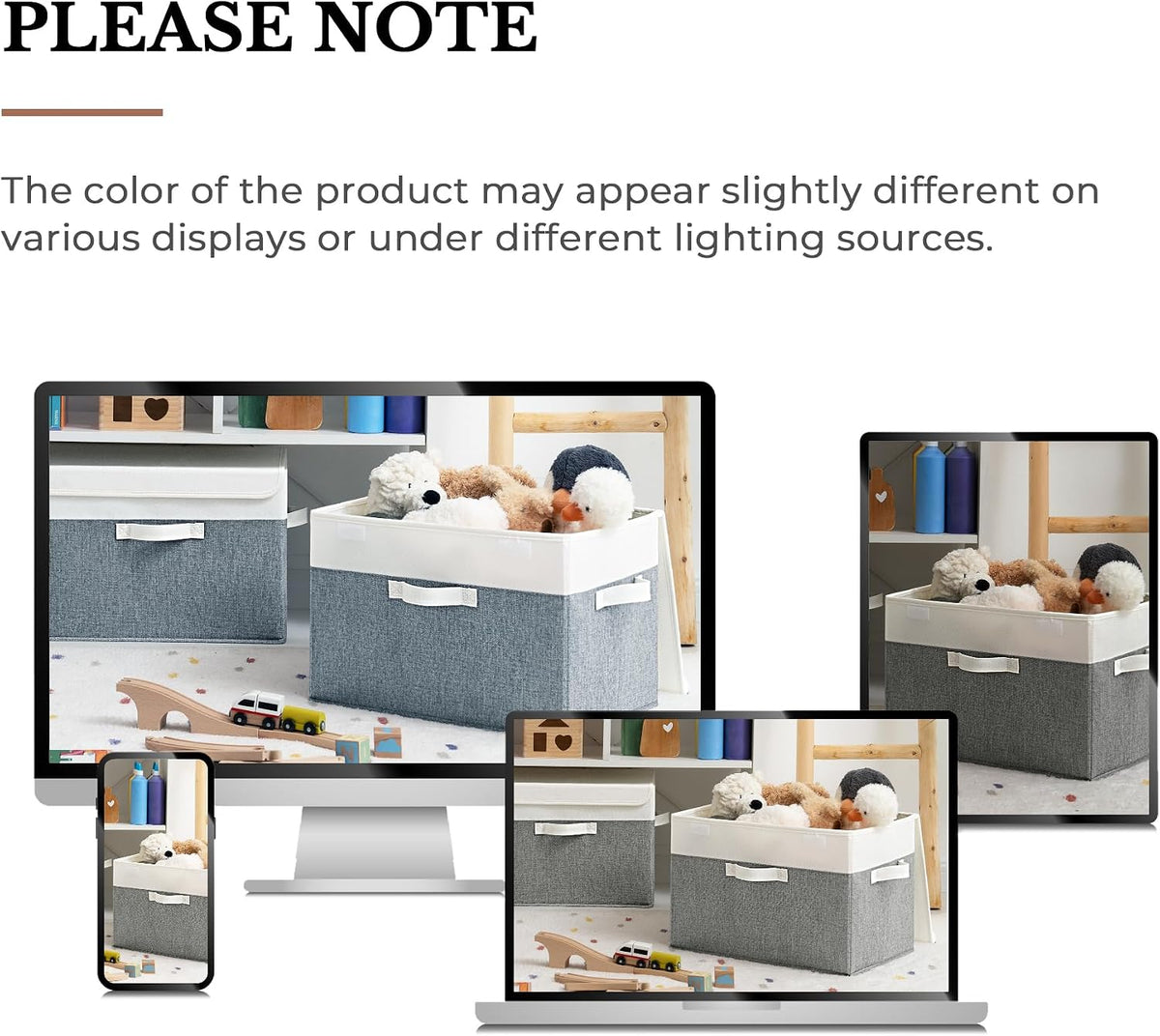 Memory Keepsake Storage Box, Fabric Storage Bins with Lids