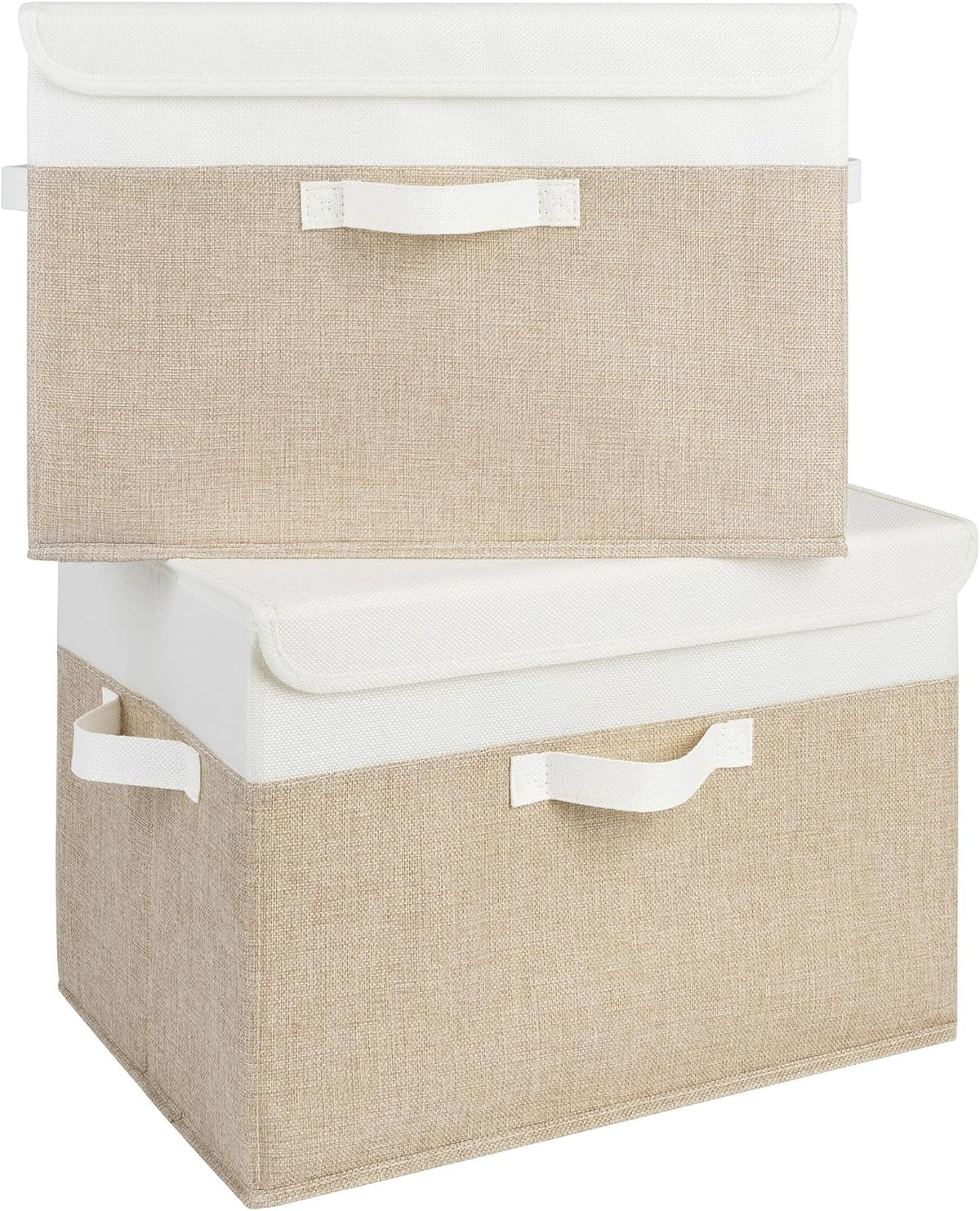 Memory Keepsake Storage Box, Fabric Storage Bins with Lids