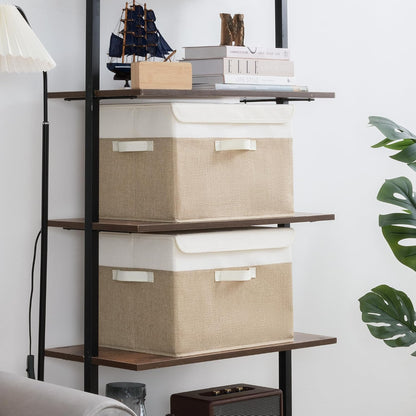 Memory Keepsake Storage Box, Fabric Storage Bins with Lids