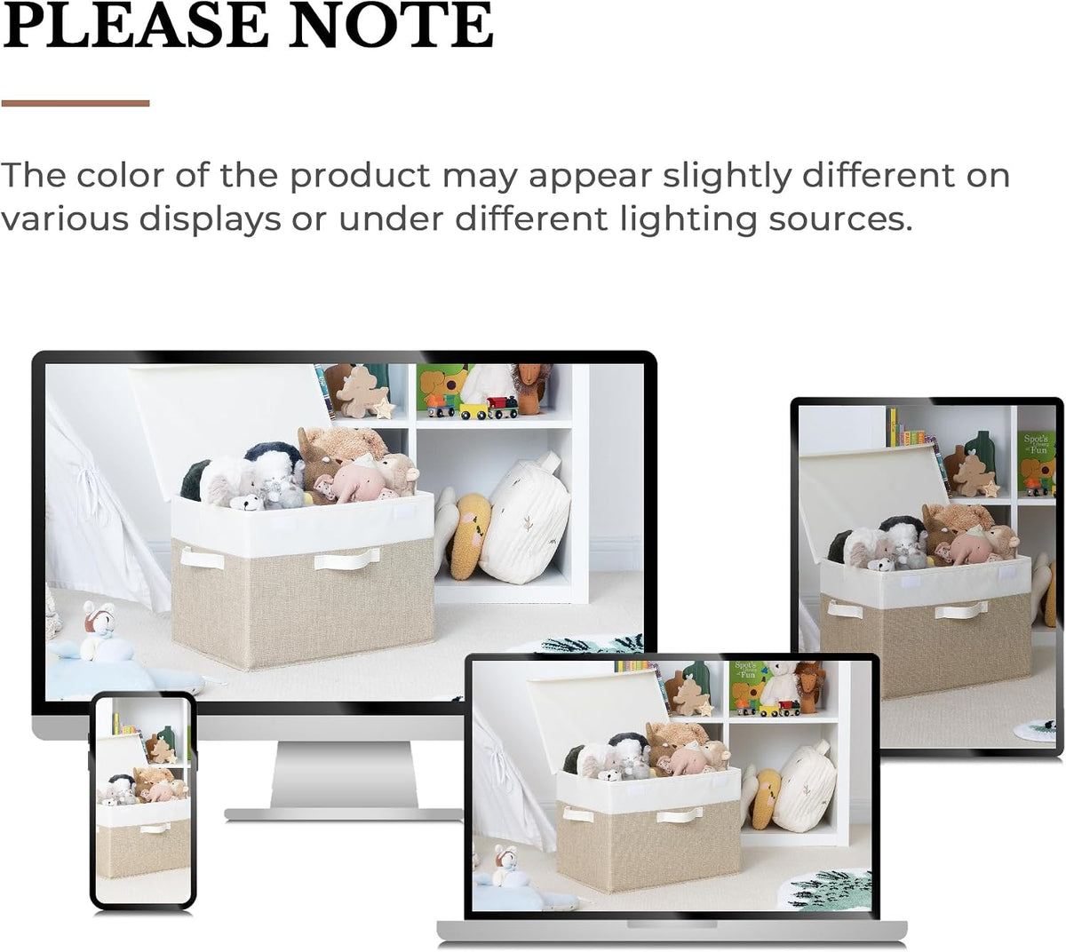 Memory Keepsake Storage Box, Fabric Storage Bins with Lids