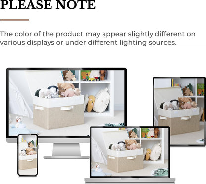 Memory Keepsake Storage Box, Fabric Storage Bins with Lids