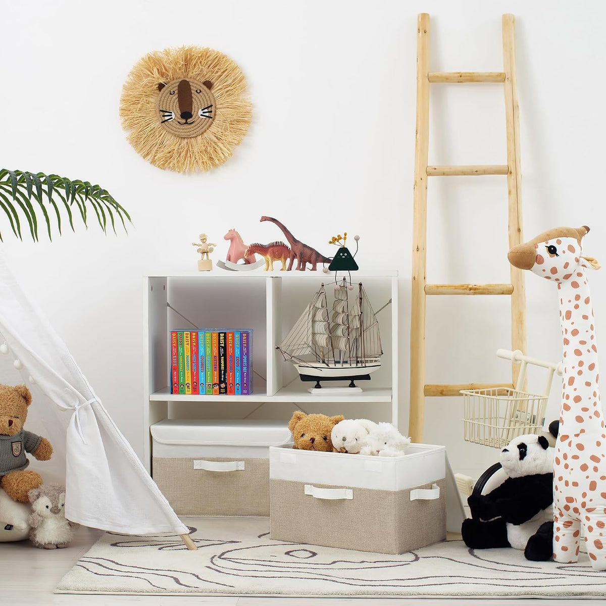 Memory Keepsake Storage Box, Fabric Storage Bins with Lids