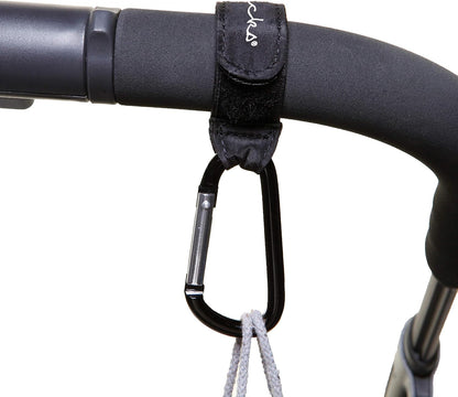 Stroller Hooks Clip Carabiner - Purse and Bag Hanger - 2 Pack - Model CK095