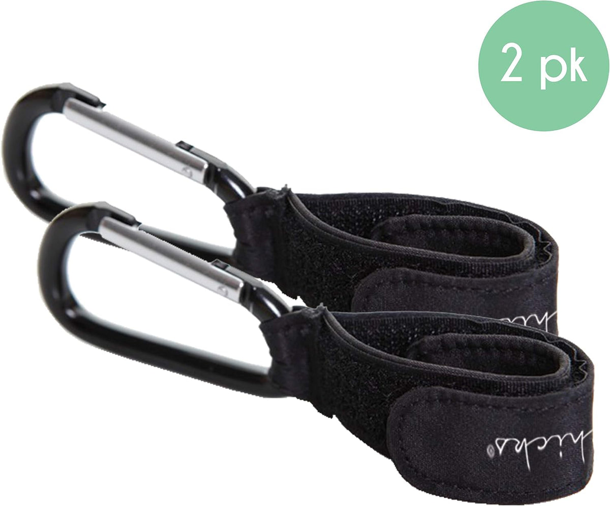 Stroller Hooks Clip Carabiner - Purse and Bag Hanger - 2 Pack - Model CK095