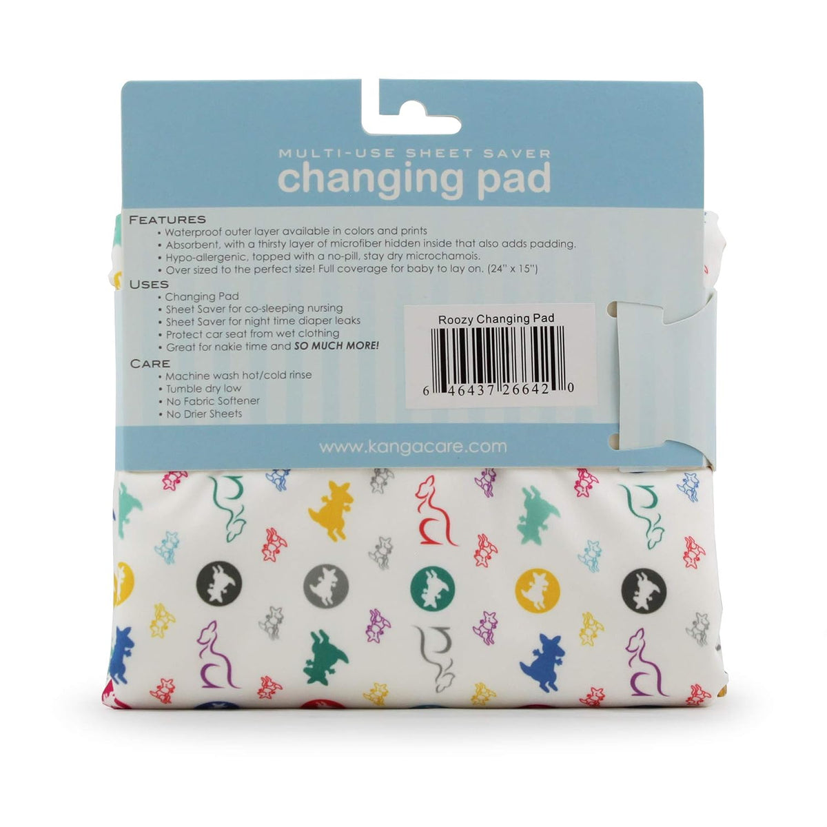 Reusable Absorbent & Waterproof Changing Pad 24" x 15" - Roozy