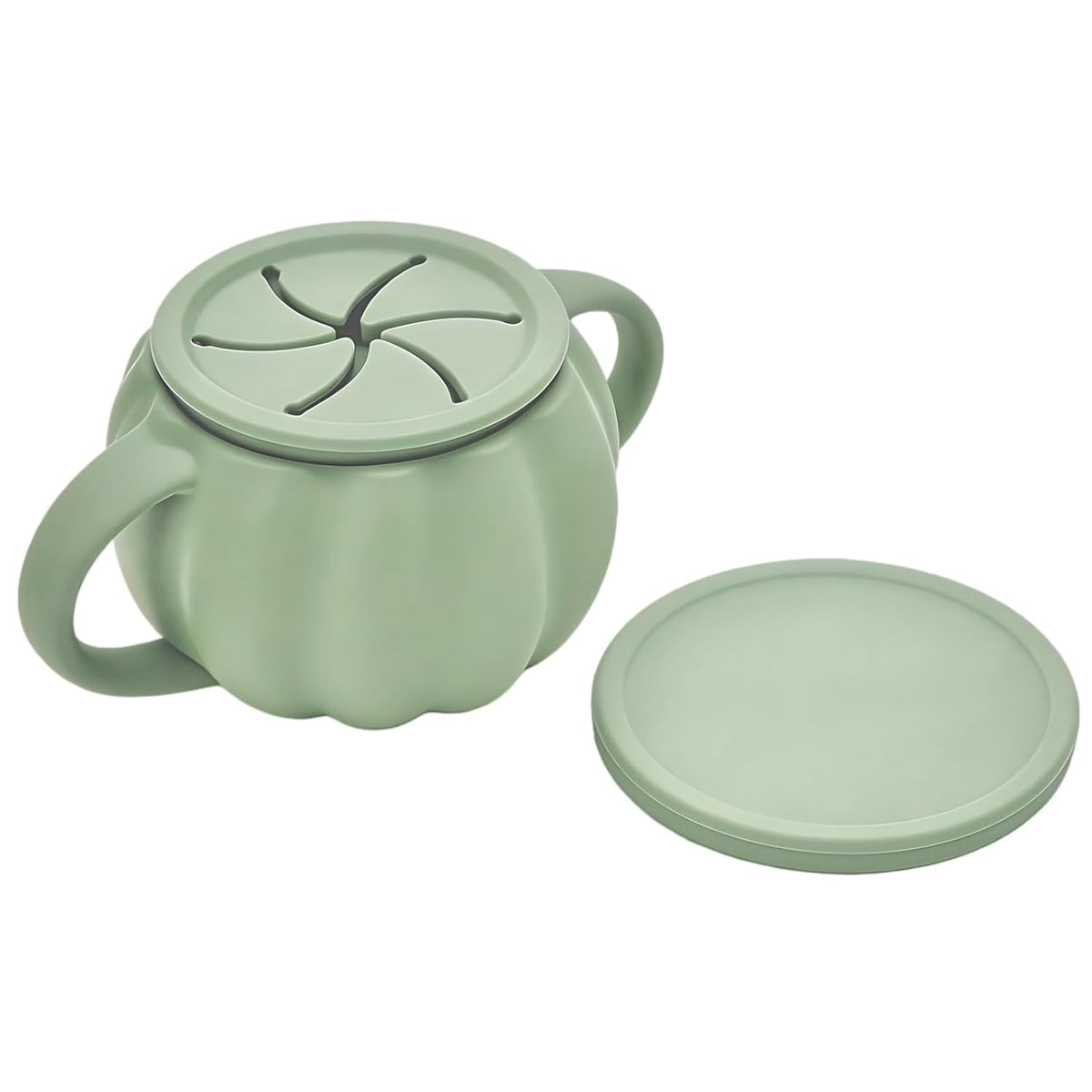 Silicone Toddler Snack Cup with Lid, Spill Proof Snack Containers