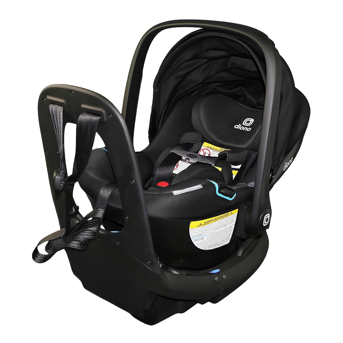 LiteClik30 RXT SafePlus Infant Car Seat and Base, Rear-Facing for Infants 4-30lbs, SafePlus Engineering, with Infant Insert, UPF 50+ Sunshade (Black Storm)
