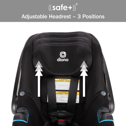 LiteClik30 RXT SafePlus Infant Car Seat and Base, Rear-Facing for Infants 4-30lbs, SafePlus Engineering, with Infant Insert, UPF 50+ Sunshade (Black Storm)