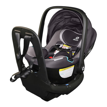 LiteClik30 RXT SafePlus Infant Car Seat and Base, Rear-Facing for Infants 4-30lbs, SafePlus Engineering, with Infant Insert, UPF 50+ Sunshade (Black Storm)
