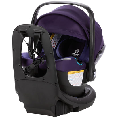 LiteClik30 RXT SafePlus Infant Car Seat and Base, Rear-Facing for Infants 4-30lbs, SafePlus Engineering, with Infant Insert, UPF 50+ Sunshade (Black Storm)