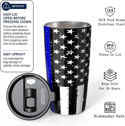 TILUCK 20 oz Insulated Coffee Tumbler with BPA-Free Lid | Travel Coffee Mug, Dishwasher Safe, Cup Holder Friendly, Double-Wall Vacuum Insulation for Hot & Cold Drinks,Matte MistyGray
