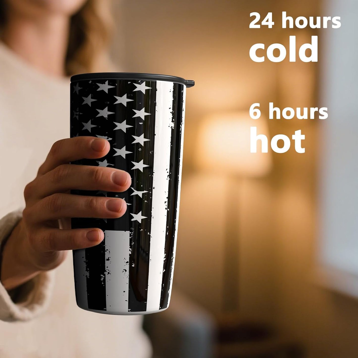 TILUCK 20 oz Insulated Coffee Tumbler with BPA-Free Lid | Travel Coffee Mug, Dishwasher Safe, Cup Holder Friendly, Double-Wall Vacuum Insulation for Hot & Cold Drinks,Matte MistyGray