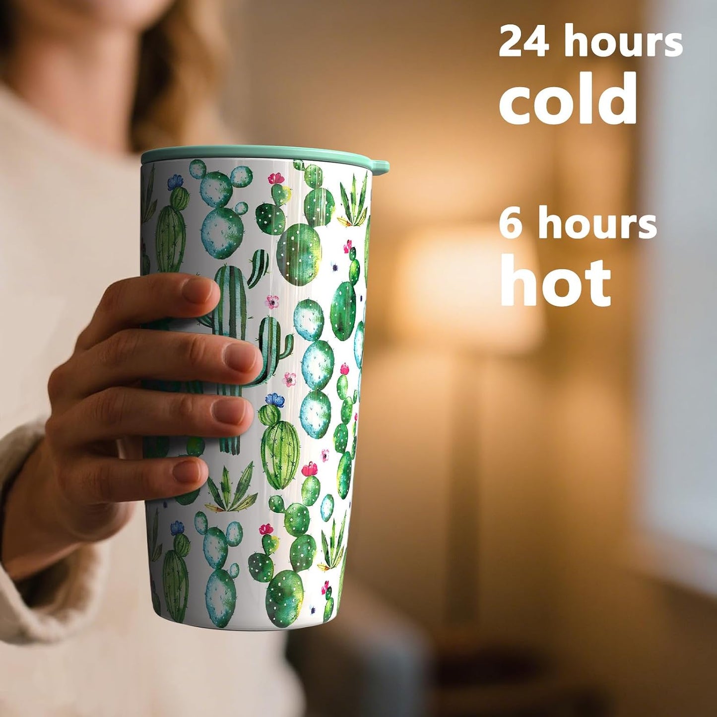 TILUCK 20 oz Insulated Coffee Tumbler with BPA-Free Lid | Travel Coffee Mug, Dishwasher Safe, Cup Holder Friendly, Double-Wall Vacuum Insulation for Hot & Cold Drinks,Matte MistyGray