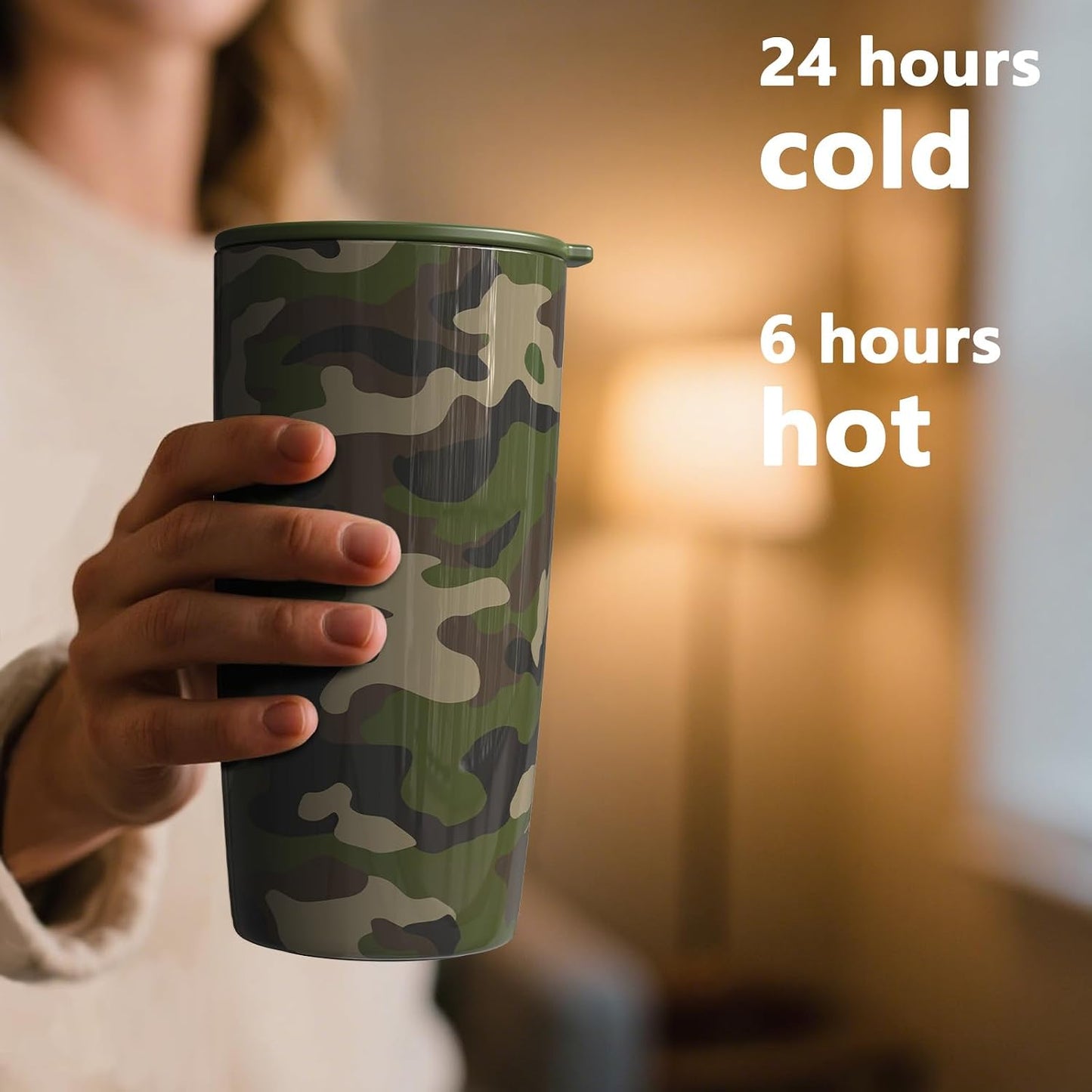 TILUCK 20 oz Insulated Coffee Tumbler with BPA-Free Lid | Travel Coffee Mug, Dishwasher Safe, Cup Holder Friendly, Double-Wall Vacuum Insulation for Hot & Cold Drinks,Matte MistyGray