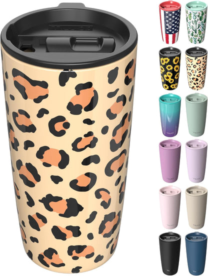 TILUCK 20 oz Insulated Coffee Tumbler with BPA-Free Lid | Travel Coffee Mug, Dishwasher Safe, Cup Holder Friendly, Double-Wall Vacuum Insulation for Hot & Cold Drinks,Matte MistyGray