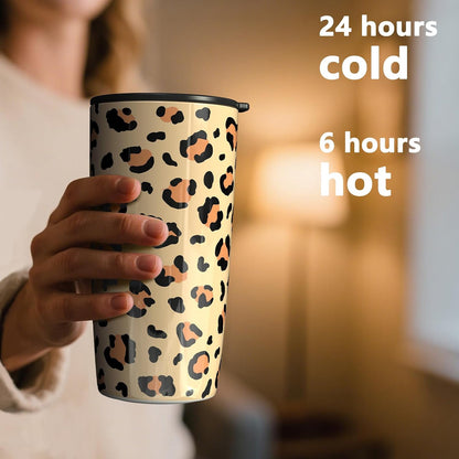 TILUCK 20 oz Insulated Coffee Tumbler with BPA-Free Lid | Travel Coffee Mug, Dishwasher Safe, Cup Holder Friendly, Double-Wall Vacuum Insulation for Hot & Cold Drinks,Matte MistyGray