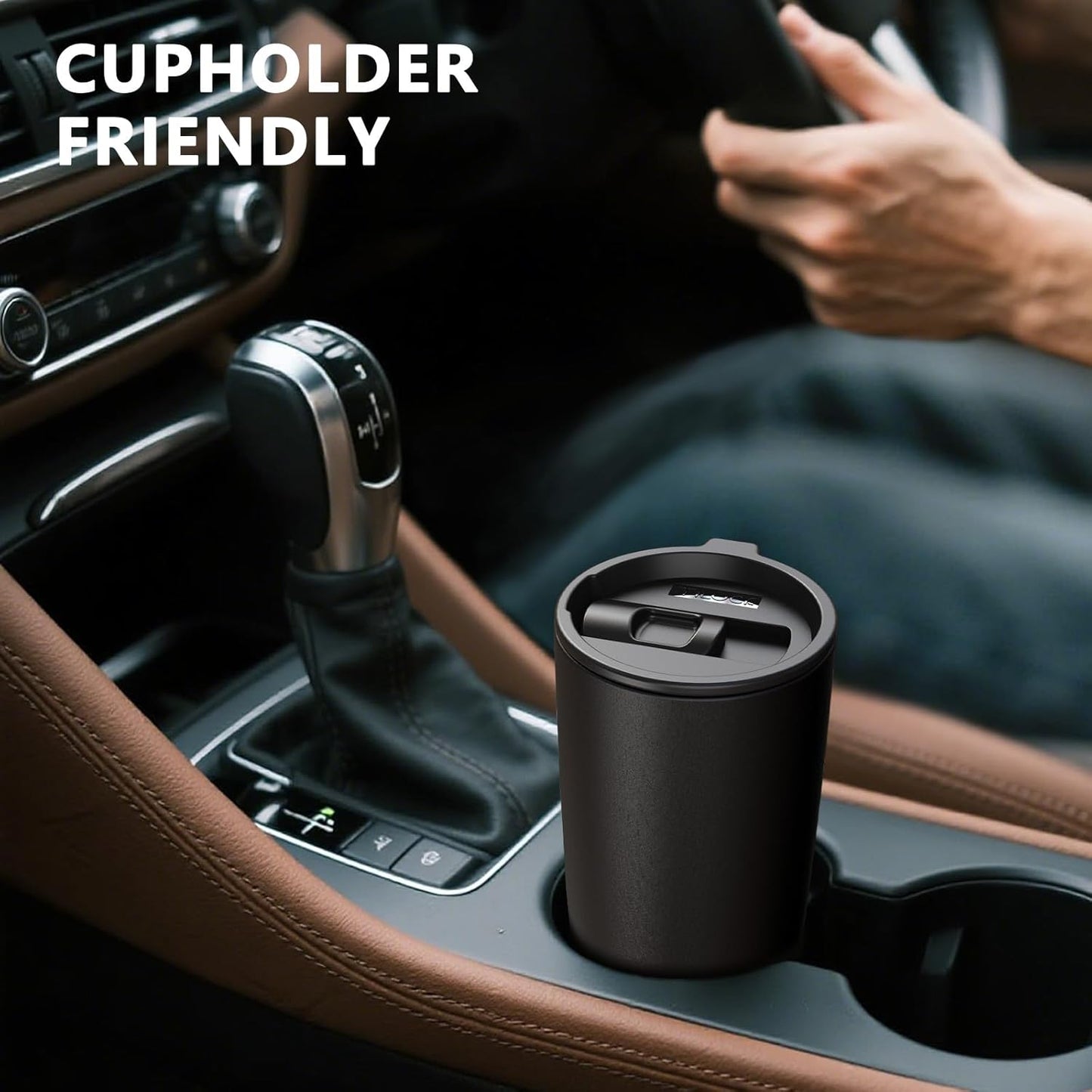 TILUCK 20 oz Insulated Coffee Tumbler with BPA-Free Lid | Travel Coffee Mug, Dishwasher Safe, Cup Holder Friendly, Double-Wall Vacuum Insulation for Hot & Cold Drinks,Matte MistyGray