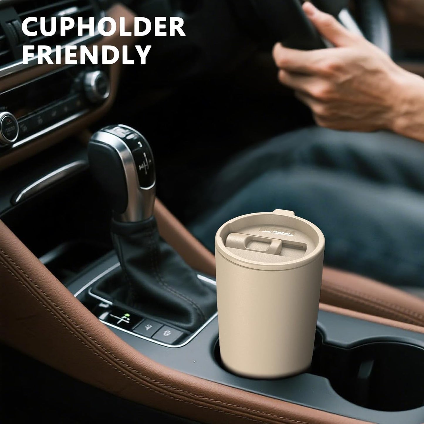 TILUCK 20 oz Insulated Coffee Tumbler with BPA-Free Lid | Travel Coffee Mug, Dishwasher Safe, Cup Holder Friendly, Double-Wall Vacuum Insulation for Hot & Cold Drinks,Matte MistyGray