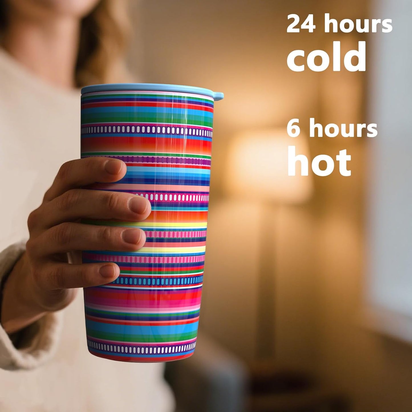 TILUCK 20 oz Insulated Coffee Tumbler with BPA-Free Lid | Travel Coffee Mug, Dishwasher Safe, Cup Holder Friendly, Double-Wall Vacuum Insulation for Hot & Cold Drinks,Matte MistyGray