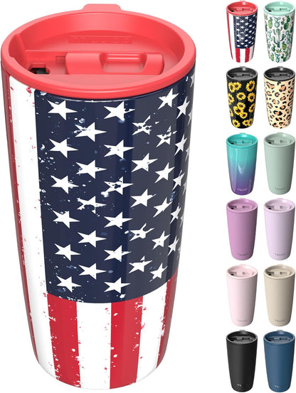 TILUCK 20 oz Insulated Coffee Tumbler with BPA-Free Lid | Travel Coffee Mug, Dishwasher Safe, Cup Holder Friendly, Double-Wall Vacuum Insulation for Hot & Cold Drinks,Matte MistyGray
