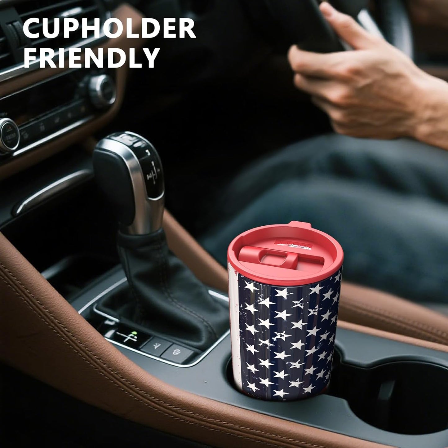 TILUCK 20 oz Insulated Coffee Tumbler with BPA-Free Lid | Travel Coffee Mug, Dishwasher Safe, Cup Holder Friendly, Double-Wall Vacuum Insulation for Hot & Cold Drinks,Matte MistyGray