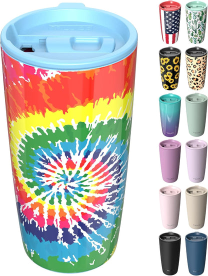 TILUCK 20 oz Insulated Coffee Tumbler with BPA-Free Lid | Travel Coffee Mug, Dishwasher Safe, Cup Holder Friendly, Double-Wall Vacuum Insulation for Hot & Cold Drinks,Matte MistyGray