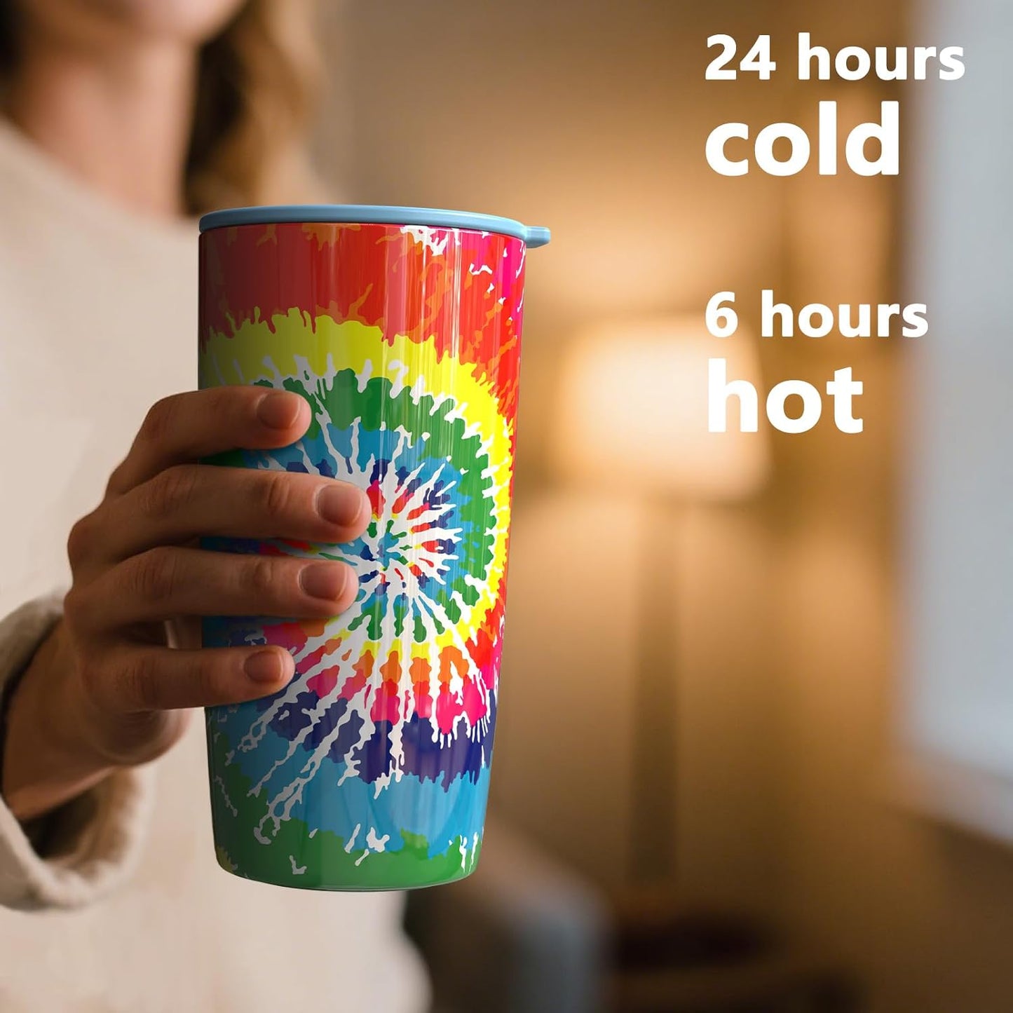 TILUCK 20 oz Insulated Coffee Tumbler with BPA-Free Lid | Travel Coffee Mug, Dishwasher Safe, Cup Holder Friendly, Double-Wall Vacuum Insulation for Hot & Cold Drinks,Matte MistyGray