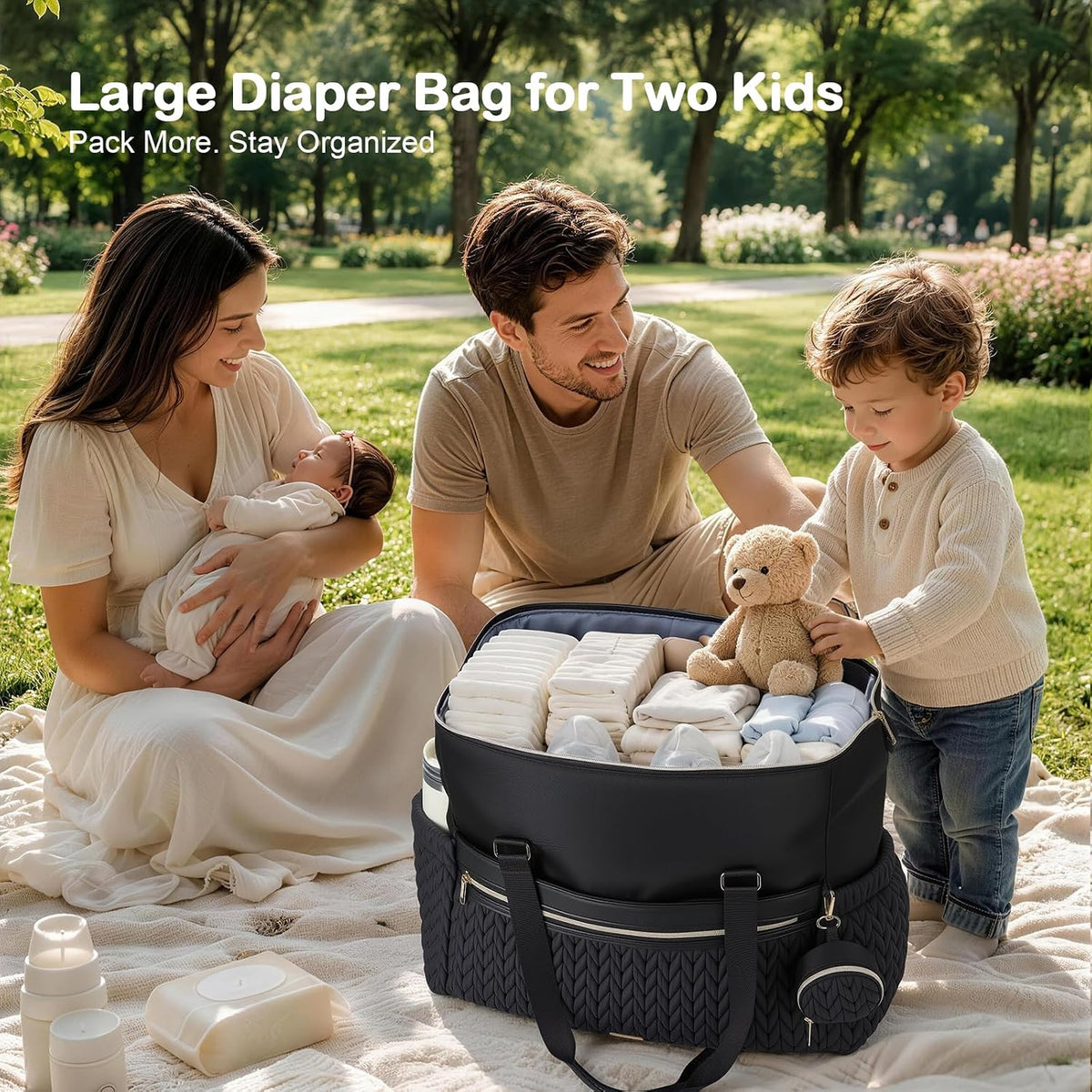 Diaper Bag Tote, Large Diaper Bags Waterproof