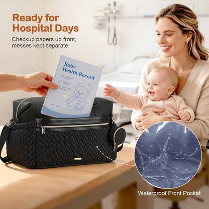 Diaper Bag Tote, Large Diaper Bags Waterproof