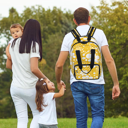 Colorful Leaf Flowers Diaper Bag Backpack for Travel, Waterproof Diaper Bag with Insulated Bottle Pockets & USB Port, Large Capacity Baby Bag for Moms & Dads