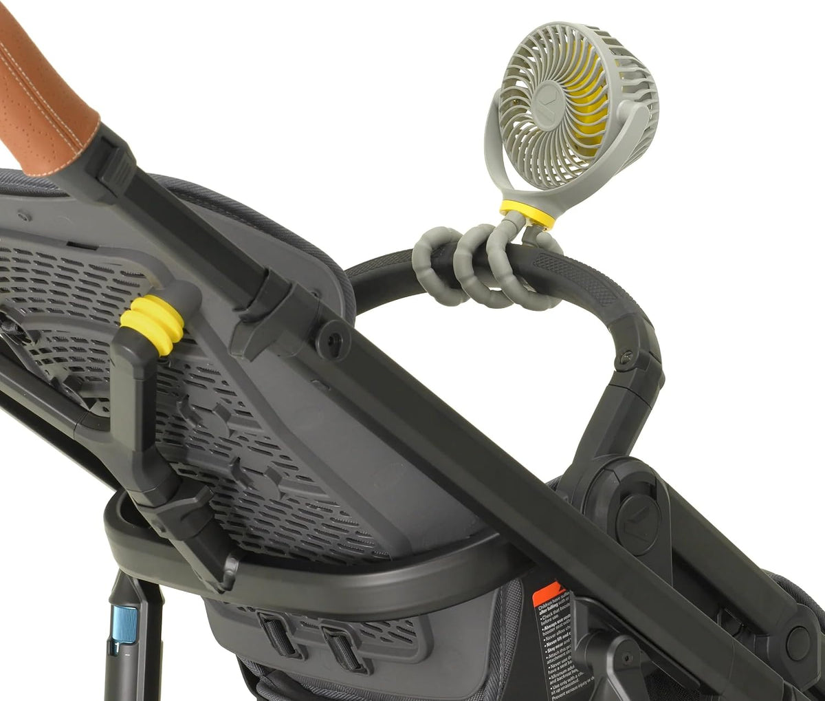 Flex Fan - Portable Baby Stroller Fan - Lightweight and Quiet 4 Speed Motor Provides Maximum Cooling and Extra Long Battery Life - 360 Degree Rotation - Baby Finger Safe