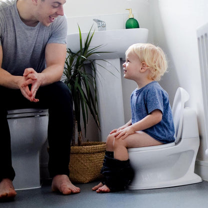Nuby My Real Potty Training Toilet with Life-Like Flush Button and Sound - 18+ Months - White