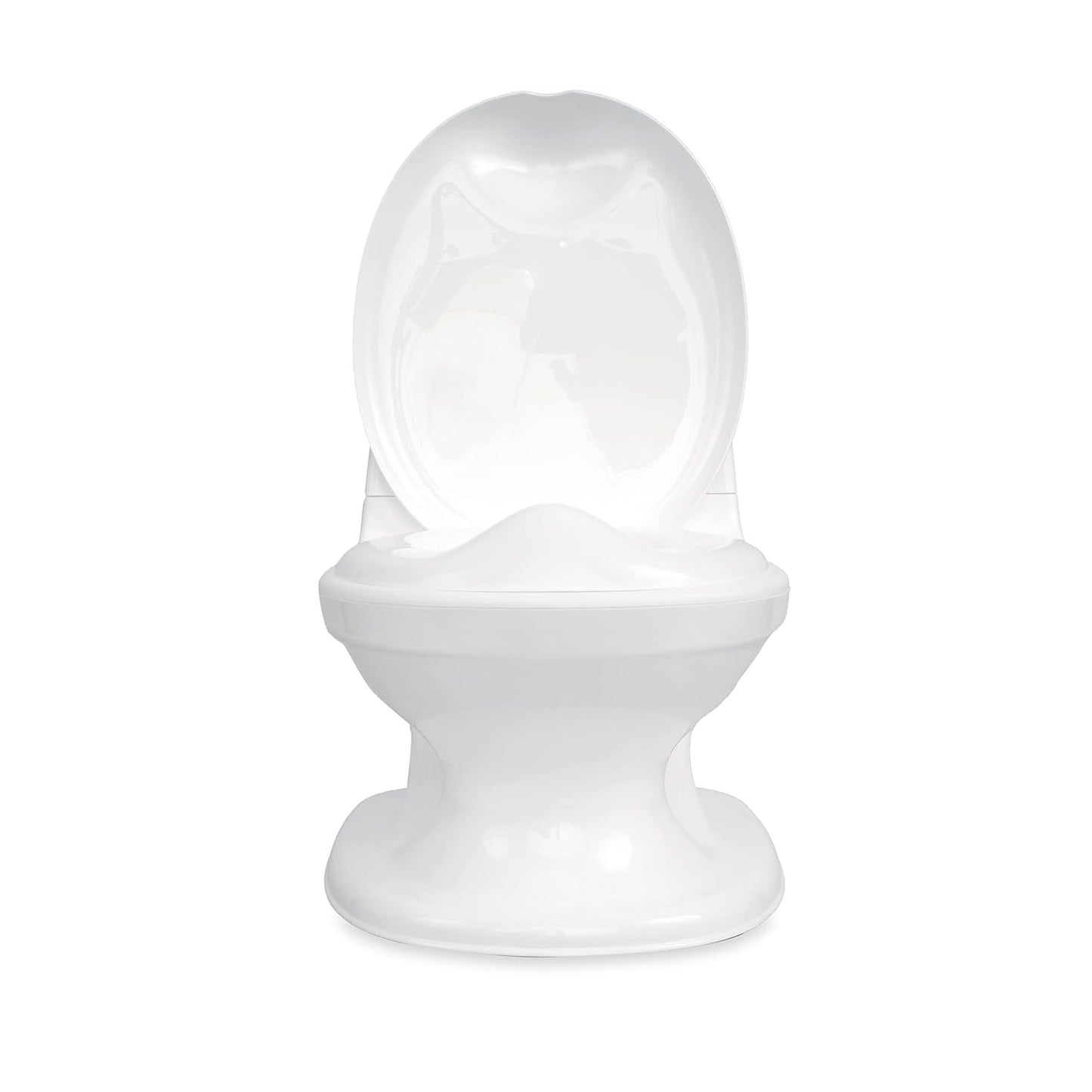 Nuby My Real Potty Training Toilet with Life-Like Flush Button and Sound - 18+ Months - White