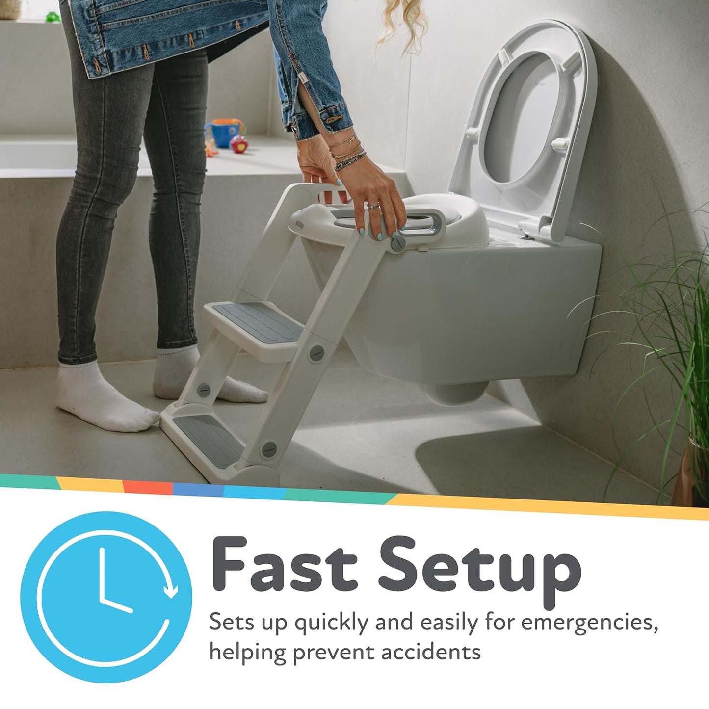 Nuby My Real Potty Training Toilet with Life-Like Flush Button and Sound - 18+ Months - White