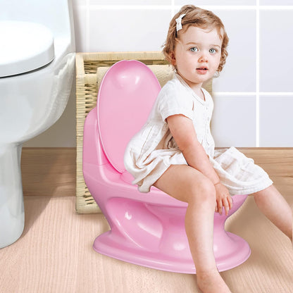 Nuby My Real Potty Training Toilet with Life-Like Flush Button and Sound - 18+ Months - White