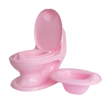 Nuby My Real Potty Training Toilet with Life-Like Flush Button and Sound - 18+ Months - White