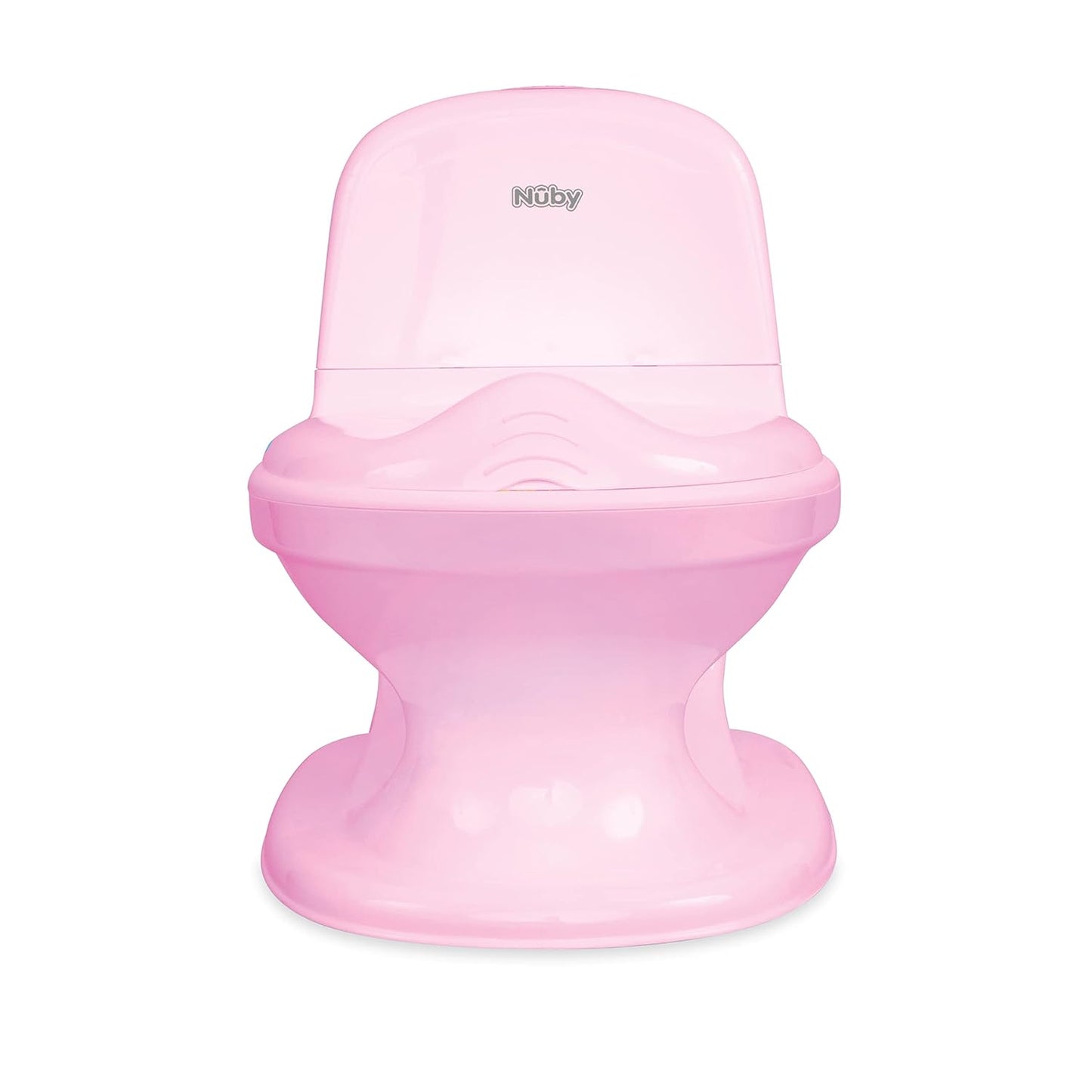 Nuby My Real Potty Training Toilet with Life-Like Flush Button and Sound - 18+ Months - White